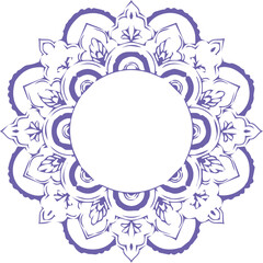 Beautiful flower art and mandala vector design