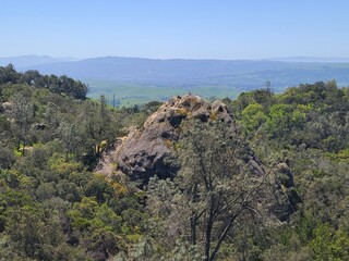 Sentinel Rock formation at Mt Diablo State Park, California