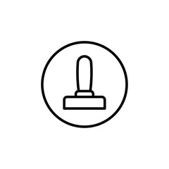 Joystick icon Thin vector set