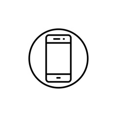 Mobile icon Thin vector set