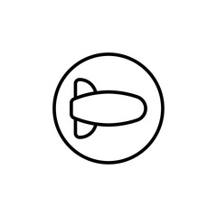zeppelin icon Thin vector set © Curlyhair
