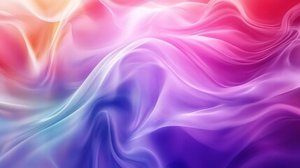 Fototapeta premium Abstract Colorful Waves in Soft Pastel Tones