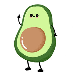 Illustration of avocado 