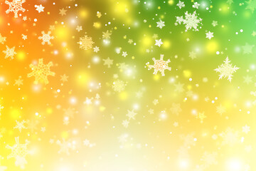 sparkling snow on a colored background