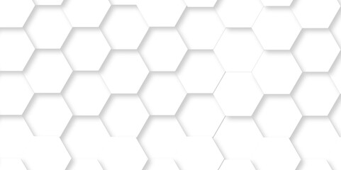 Minimal White Hexagonal Background. Luxury White Pattern. Vector Illustration. 3D Futuristic abstract honeycomb mosaic white background. geometric mesh cell texture. modern futuristic wallpaper.