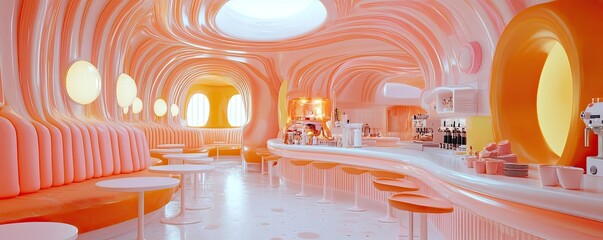 Worms-eye view of a vibrant utopian kitchen, drones capturing culinary masterpieces, swirling colors, harmonious designs