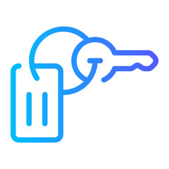 house key gradient icon