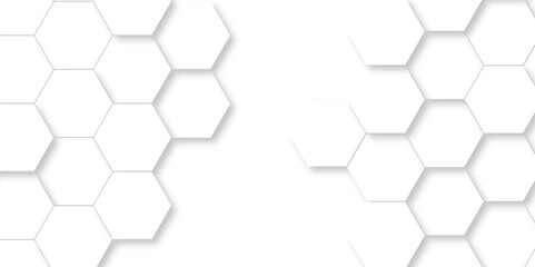 	
Minimal White Hexagonal Background. Luxury White Pattern. Vector Illustration. 3D Futuristic abstract honeycomb mosaic white background. geometric mesh cell texture. modern futuristic wallpaper.
