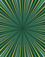 Obraz premium Comic style radial stripes pop art retro background