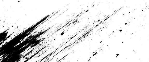 Vector brush grunge texture Rough Black Scratches splatter grunge distressed background.