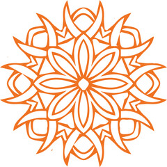 Beautiful flower art and mandala vector design