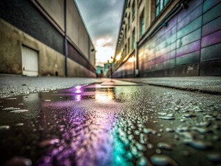 Soft Blue and Purple Grainy Gradient Background for Urban Exploration Photography