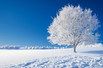 Obraz premium Winter season background created with Generative AI