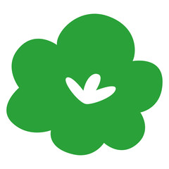 シンプルな花のイラスト