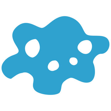 recommend clip art: シンプルなアメーバ（微生物）のイラスト