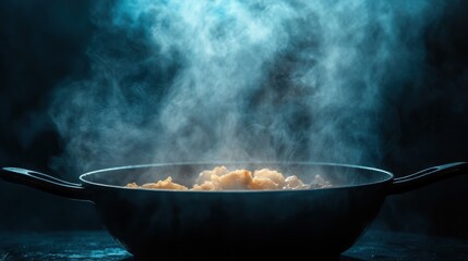 Steaming Food in a Pan