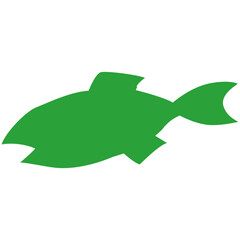 シンプルな魚のシルエットのイラスト