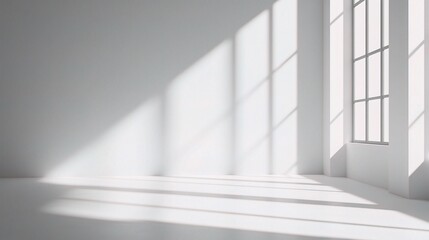 Fototapeta premium Bright and Minimalist Room with Natural Light