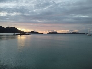 Fototapeta premium sky blue beautiful beaches natural seychelles praslin