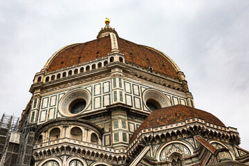 View to Cathedral of Santa Maria del Fiore in Florence