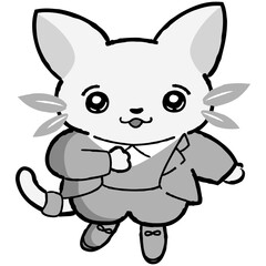 自然環境・植物がモチーフの猫キャラクターイラスト