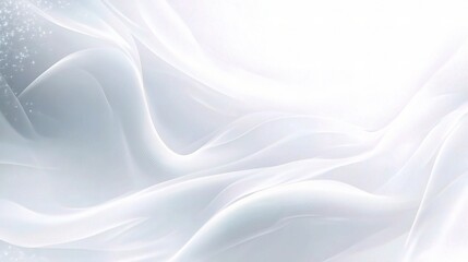 Obraz premium Ethereal White Waves with Soft Light Background