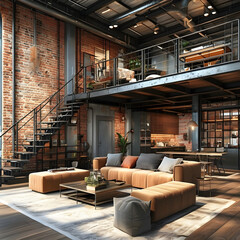 Naklejka premium interior of a house