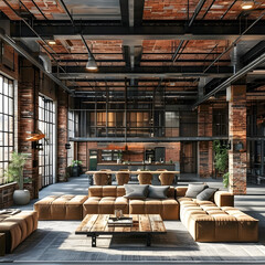 interior of an old warehouse