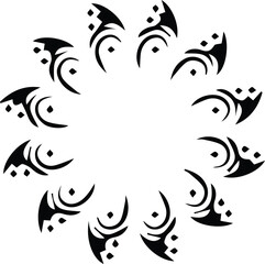 Beautiful flower art and mandala vector design