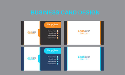 Double-sided creative business card template, 
Clean professional business card template, 
Minimal and Modern Business Card Layout, 