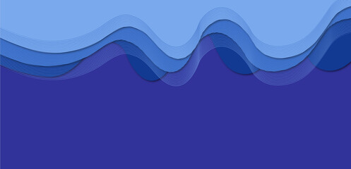 Abstract Blue Waves with Layered Lines