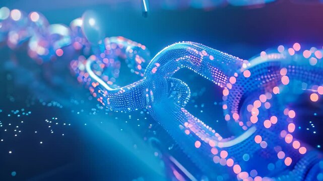 Family Game Night With Board Game and Festive Lights, Create a representation of the transparent and immutable nature of data storage on a Blockchain