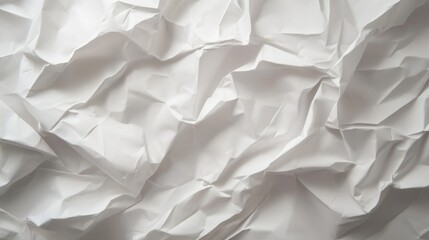 Obraz premium A white piece of paper with a lot of wrinkles and creases