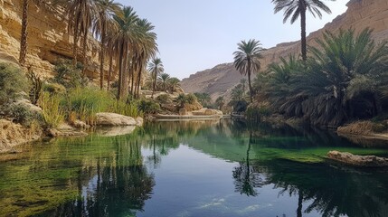 Tranquil Oasis in Al Ahsa's Scenic Landscape