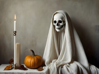  jack o lantern with ghost