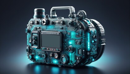 Fototapeta premium Illustration of a future advanced time bomb