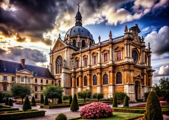 Obraz premium Stunning Landscape Photography of Église de Saint-Germain-en-Laye in France's Scenic Surroundings