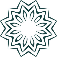 Beautiful flower art and mandala vector design