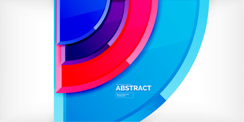 Glossy circles geometric background. Vector Illustration For Wallpaper, Banner, Background, Card, Book Illustration, landing page