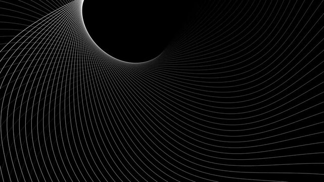 Dynamic grey lines forming beautiful abstract background.