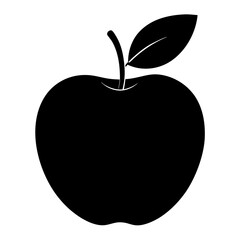 Apple silhouette vector. Apple. Silhouette. Vector