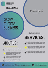 Corporate business flyer template, marketing, business proposal, new digital marketing flyer set, modern business flyer template, Business brochure flyer design, creative design