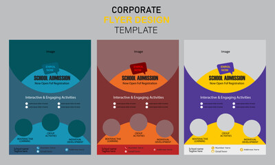 Corporate business flyer template, marketing, business proposal, new digital marketing flyer set, modern business flyer template, Business brochure flyer design, creative design