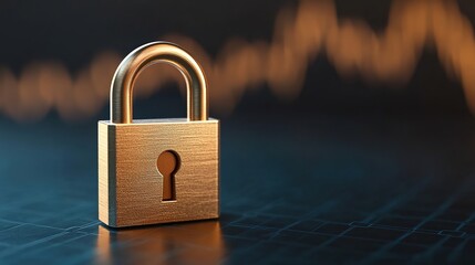 Secure Lock Symbolizing Data Protection and Privacy