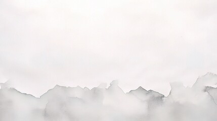 Soft Grey Abstract Landscape with Misty Mountains