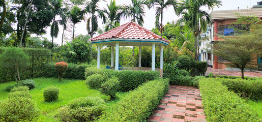 South Asian Home, with beautiful front yard.