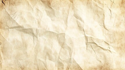 Obraz premium Crumpled Vintage Paper Texture for Background Use