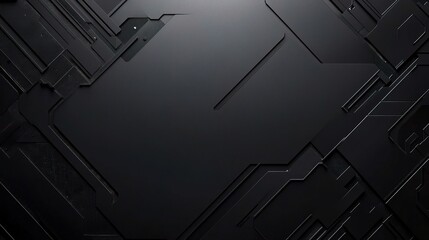 Abstract Black Geometric Background Design