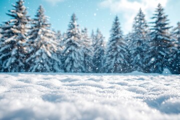 Winter season background created with Generative AI