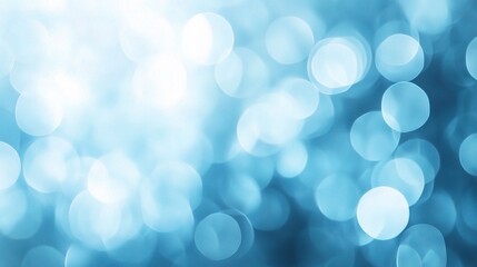 Obraz premium Soft Blue Bokeh Background for Creative Projects